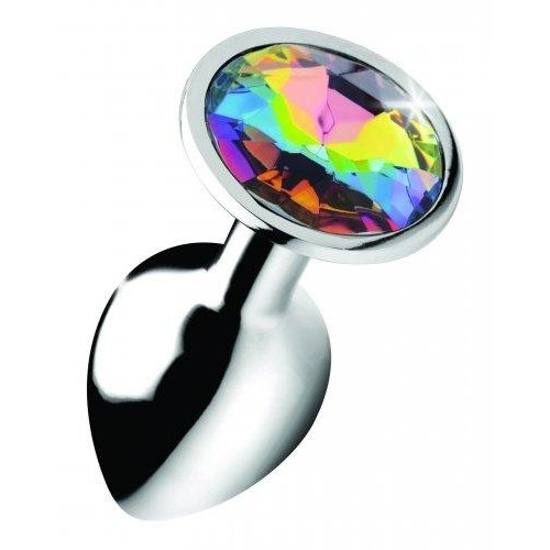 Booty Sparks Rainbow Gem Butt Plug - Klein Booty Sparks Rainbow Gem Butt Plug - Klein