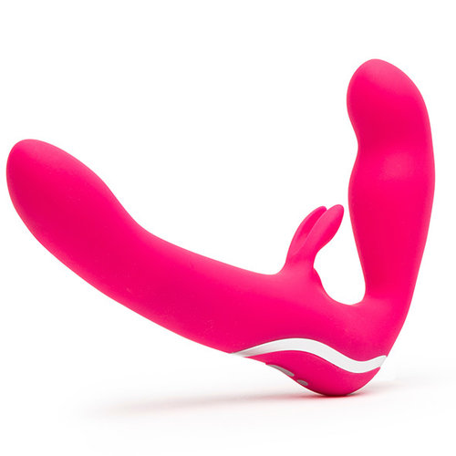 Happy Rabbit - Strapless Strap-On Rabbit Vibe Pink Happy Rabbit - Strapless Strap-On Rabbit Vibe Pink