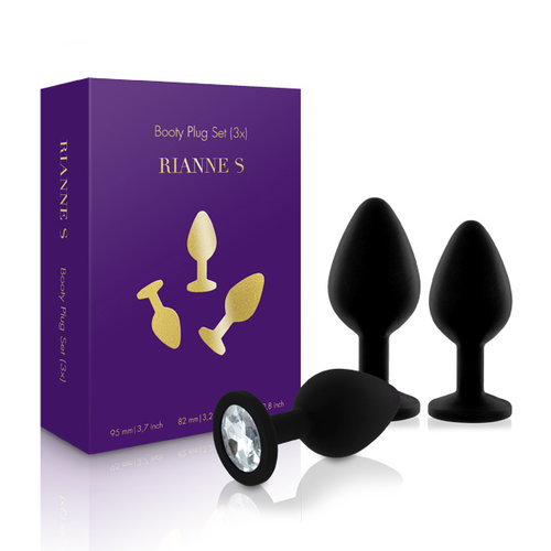 RS - Soiree - Booty Plug Original Set 3x Black RS - Soiree - Booty Plug Original Set 3x Black