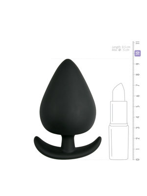 Easytoys Anal Collection Schwarzer Anker-Buttplug - Medium