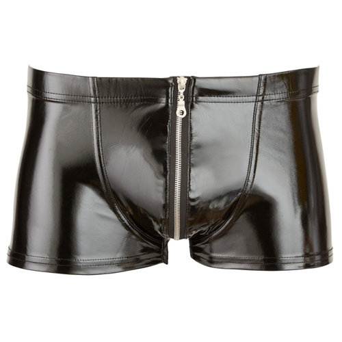 Black Level Lack-Pants mit Reißverschluss Black Level Lack-Pants mit Reißverschluss