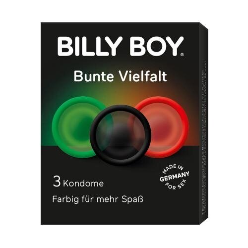 Billy Boy Billy Boy - Bunte Vielfalt - 3 Kondome Billy Boy Billy Boy - Bunte Vielfalt - 3 Kondome