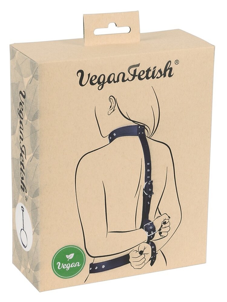 Vegan Fetish Hals-Handfessel-Set Vegan