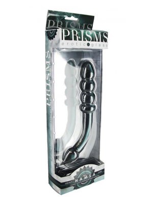 Prisms Erotic Glass Hamsa G-Punkt/Prostata-Dildo - Smoky Jade