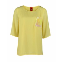 Only-M Shirt Crepon Giallo