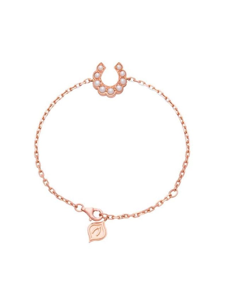 Luck At First Sight Bracelet in Rose Gold with Pearls