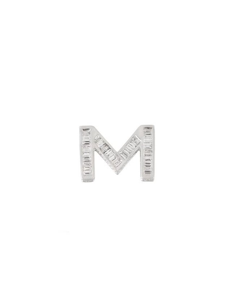 SML Watch Charm Letter M WG