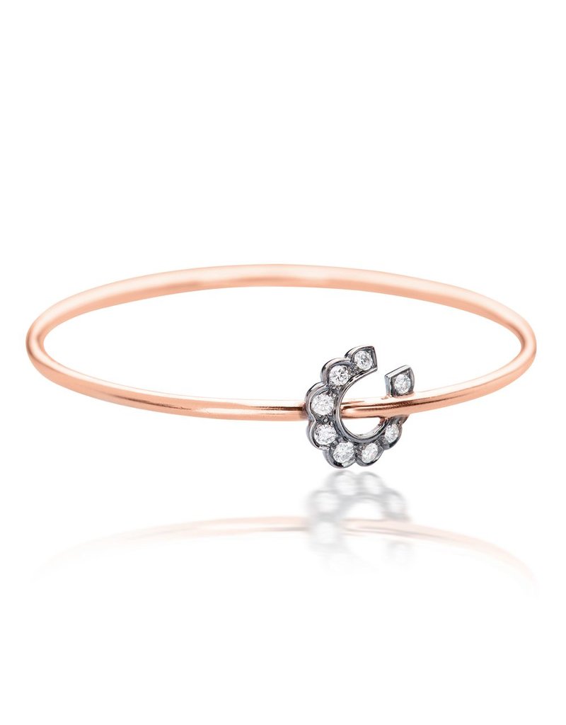 Luck At First Sight Bangle in Rose Gold