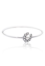 Luck At First Sight Bangle in White Gold