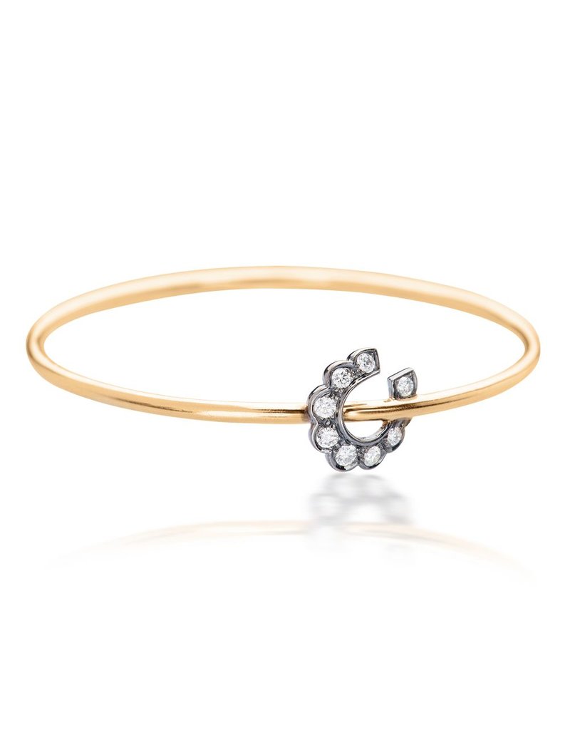 Luck At First Sight Bangle in Yellow Gold