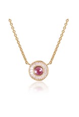 Shanhan Moon Necklace in Cherry Blossom