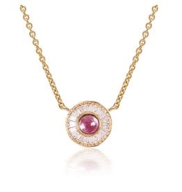 Shanhan Moon Necklace in Cherry Blossom