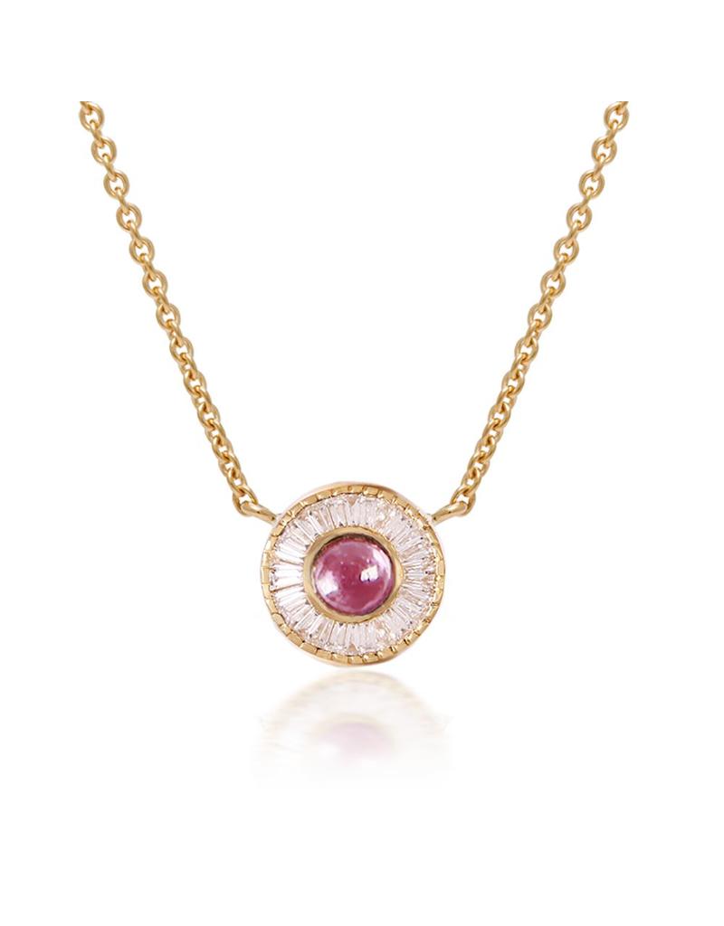 Shanhan Moon Necklace in Cherry Blossom