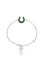 Luck At First Sight Bracelet in White Gold with Emeralds