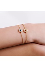 Shanhan Moon Single Motif Bracelet in Peacock