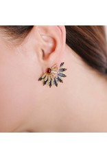 Shanhan 5-Way Earrings in Peacock