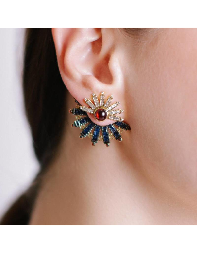 Shanhan 5-Way Earrings in Peacock