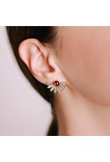 Shanhan 5-Way Earrings in Peacock