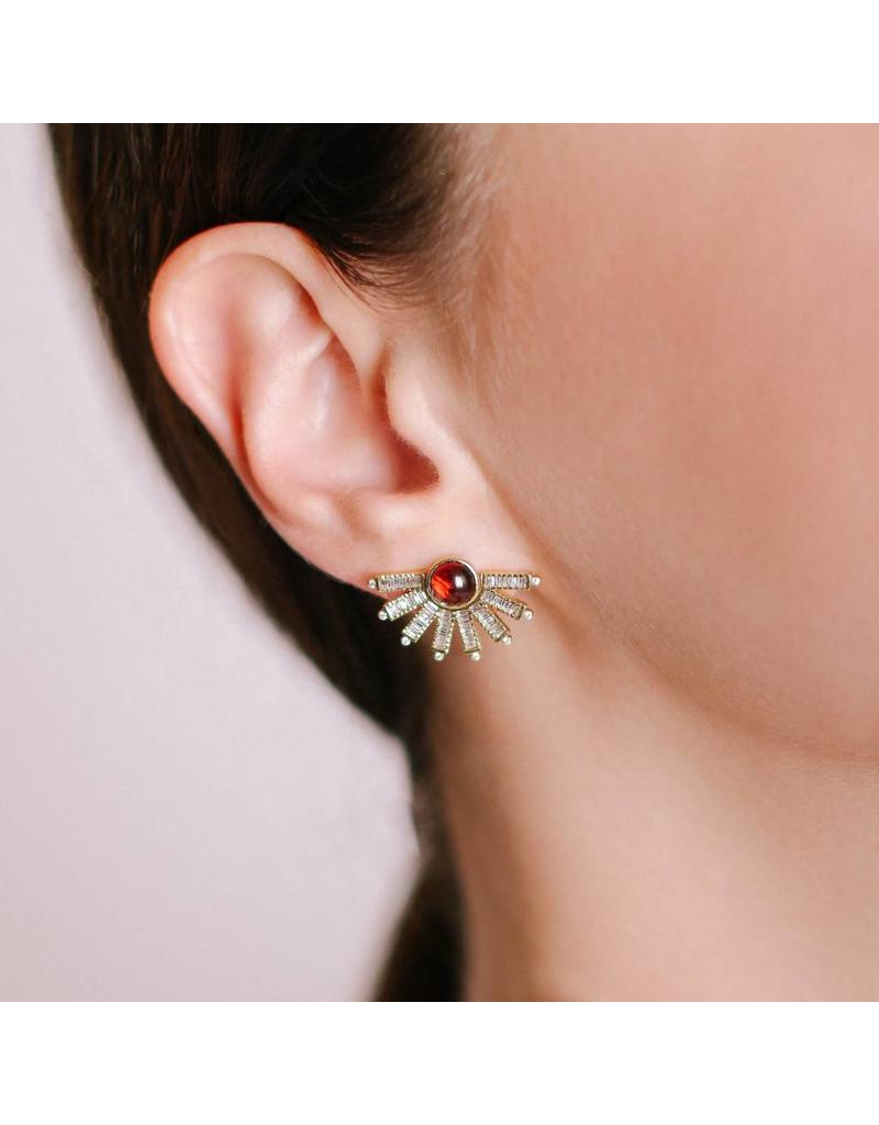 Shanhan 5-Way Earrings in Peacock