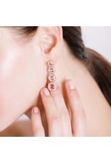 Shanhan Moon Earrings in Cherry Blossom