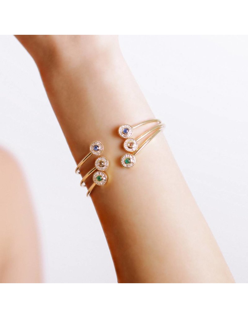 Shanhan Moon Joyful Bangle in Blue Lotus