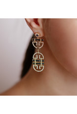 Shanhan String Dancer Long Earrings in Peacock