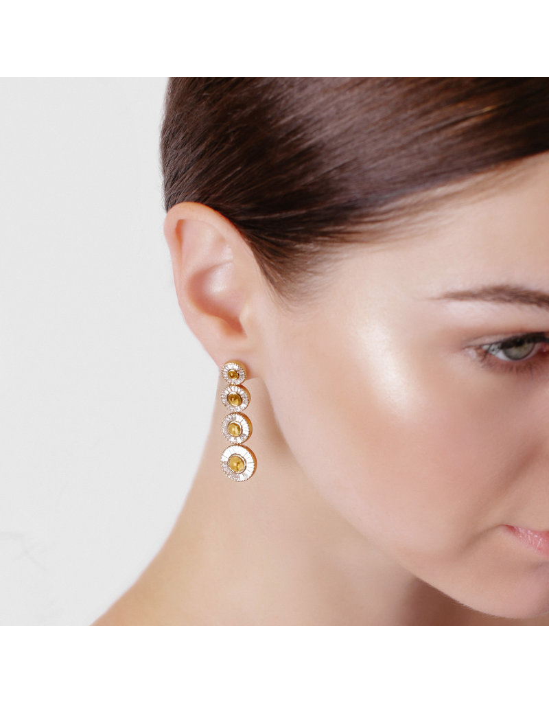 Shanhan Moon Earrings in Narcissus