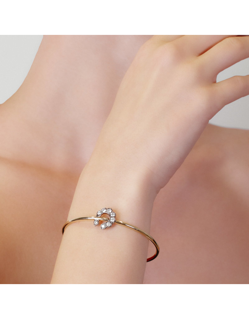 Luck At First Sight Bangle in Yellow Gold