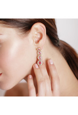 Shanhan Moon Earrings in Red Lantern