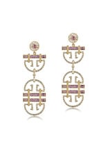 Shanhan String Dancer Long Earrings in Cherry Blossom