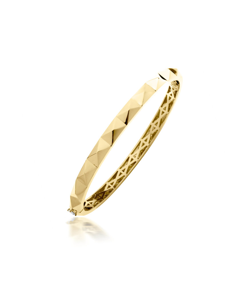 Calliope Carnival Bangle in Full Yellow Gold