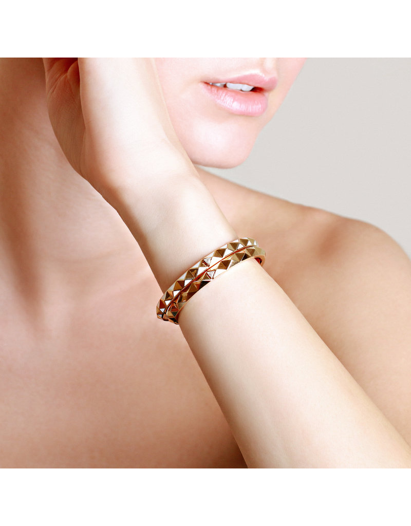 Calliope Carnival Bangle in Full Yellow Gold