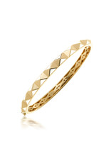 Calliope Carnival Bangle Yellow Gold in Frost