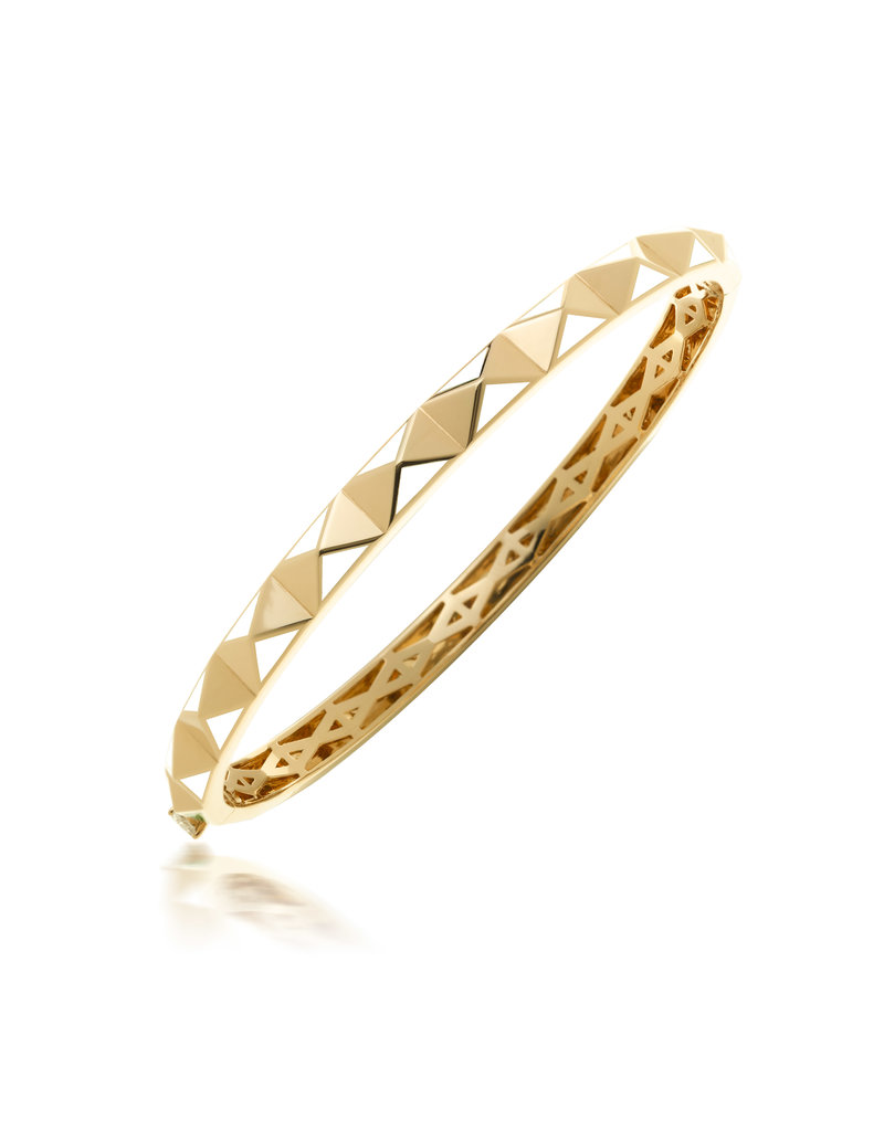 Calliope Carnival Bangle Yellow Gold in Frost