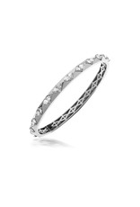 Calliope Carnival Bangle in White Gold with Trillion Diamonds