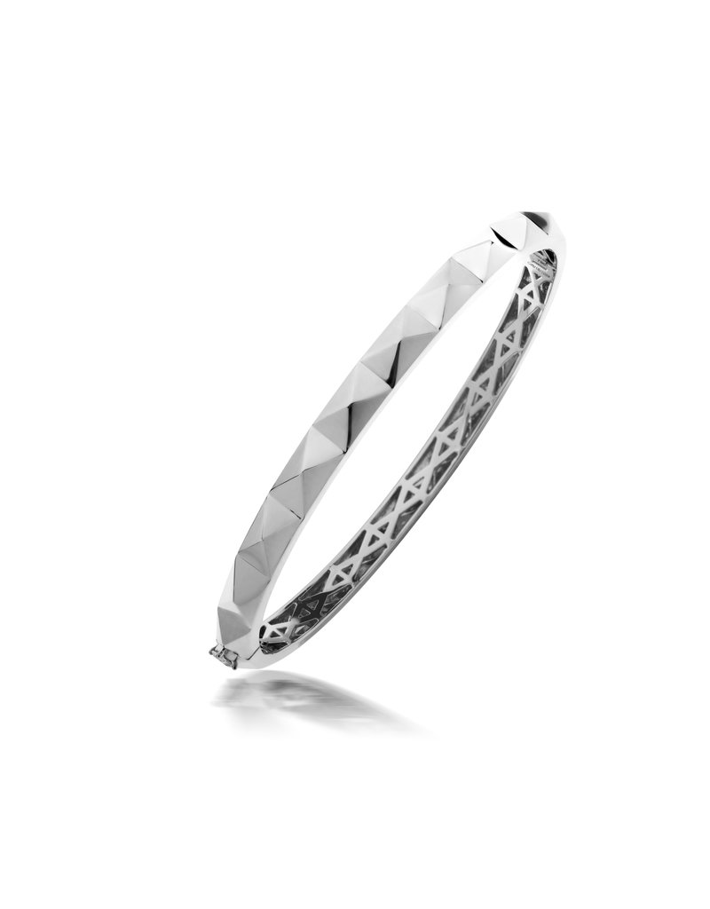 Calliope Carnival Bangle in Full White Gold