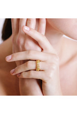 Shanhan Chevron Ring in Narcissus