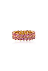 Shanhan Chevron Ring in Cherry Blossom