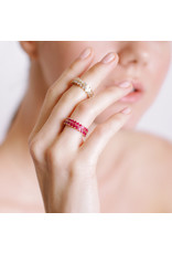 Shanhan Chevron Ring in Cherry Blossom