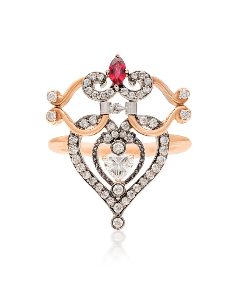 Artalana Empress Heart Ring