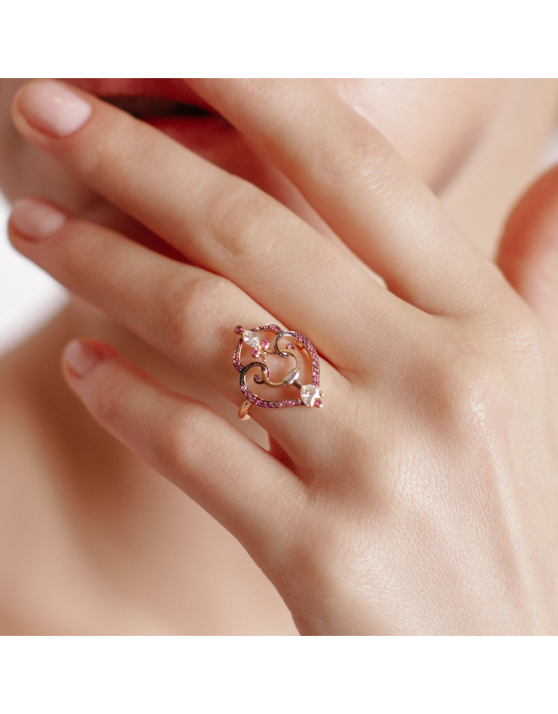 Artalana Falabella Ring in Pink