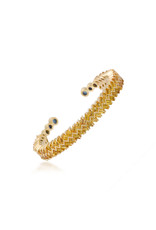 Shanhan Chevron Bangle in Narcissus