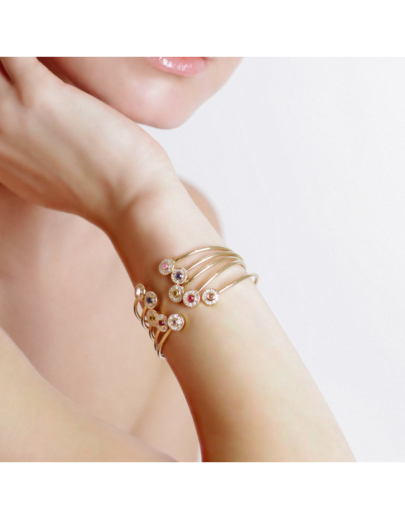 Shanhan Moon Joyful Bangle in Cherry Blossom