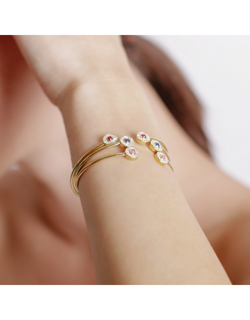 Shanhan Moon Joyful Bangle in Cherry Blossom