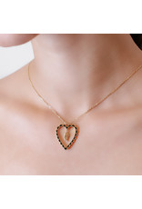Calliope Alphabet Heart Necklace in Letter Q
