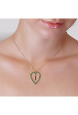 Calliope Alphabet Heart Necklace in Letter I