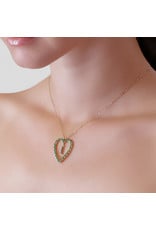 Calliope Alphabet Heart Necklace in Letter H