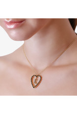 Calliope Alphabet Heart Necklace in Letter E