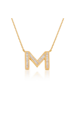 Spell My Love Necklace in Letter M