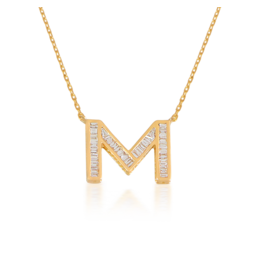 Spell My Love Necklace in Letter M